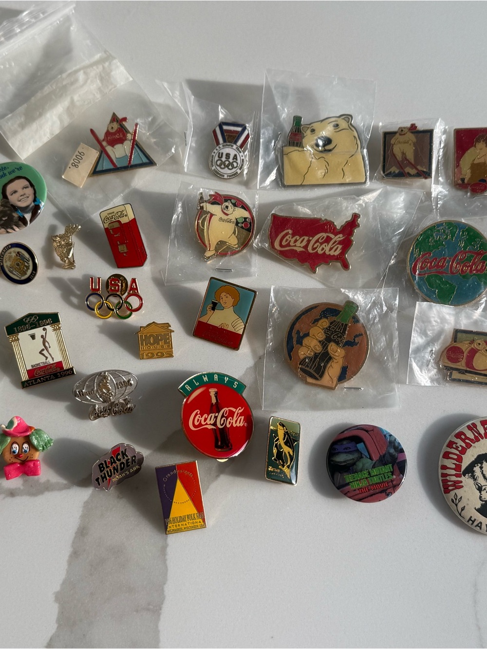 Coca-Cola Olympics Vintage 90s Pins